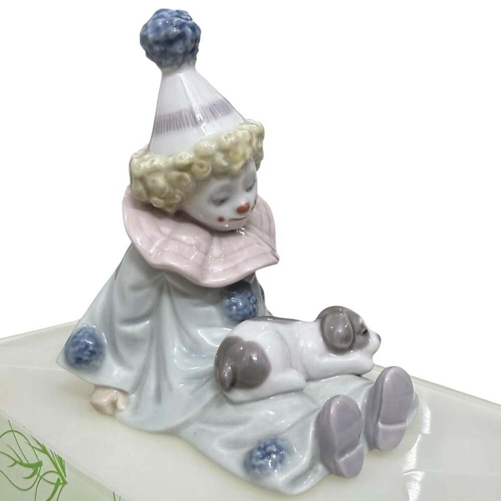 VTG Lladro “Pierrot with Puppy” Porcelain Retired Handmade Figurine 1985
